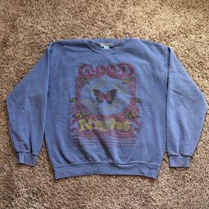 Urban Outfitters Blue Graphic Sweatshirt